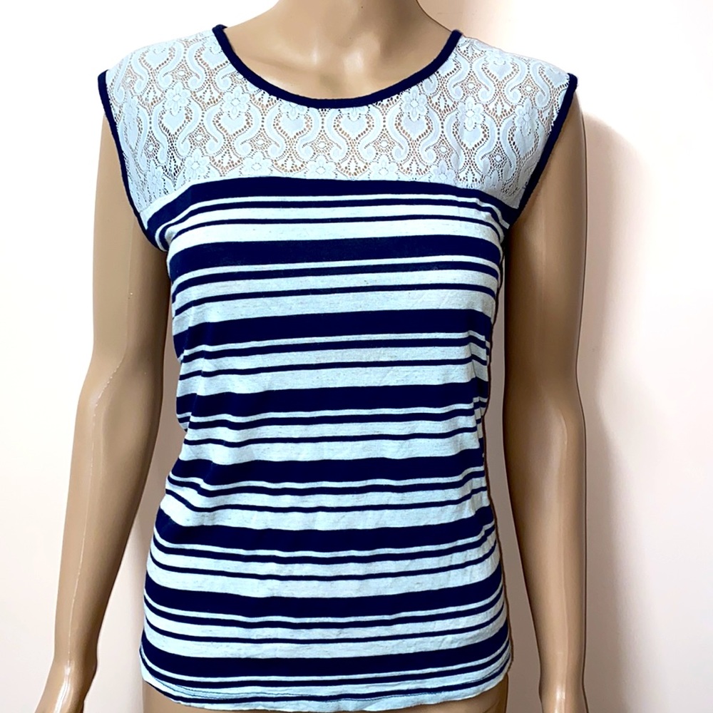 Striped Lace Top (fits small and medium)
